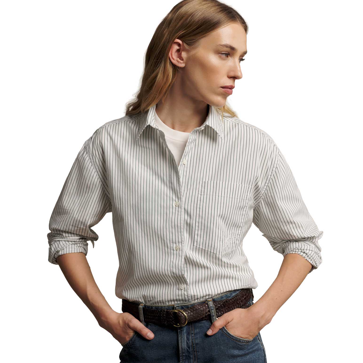 R.M. Williams Hopeland Poplin Stripe Shirt